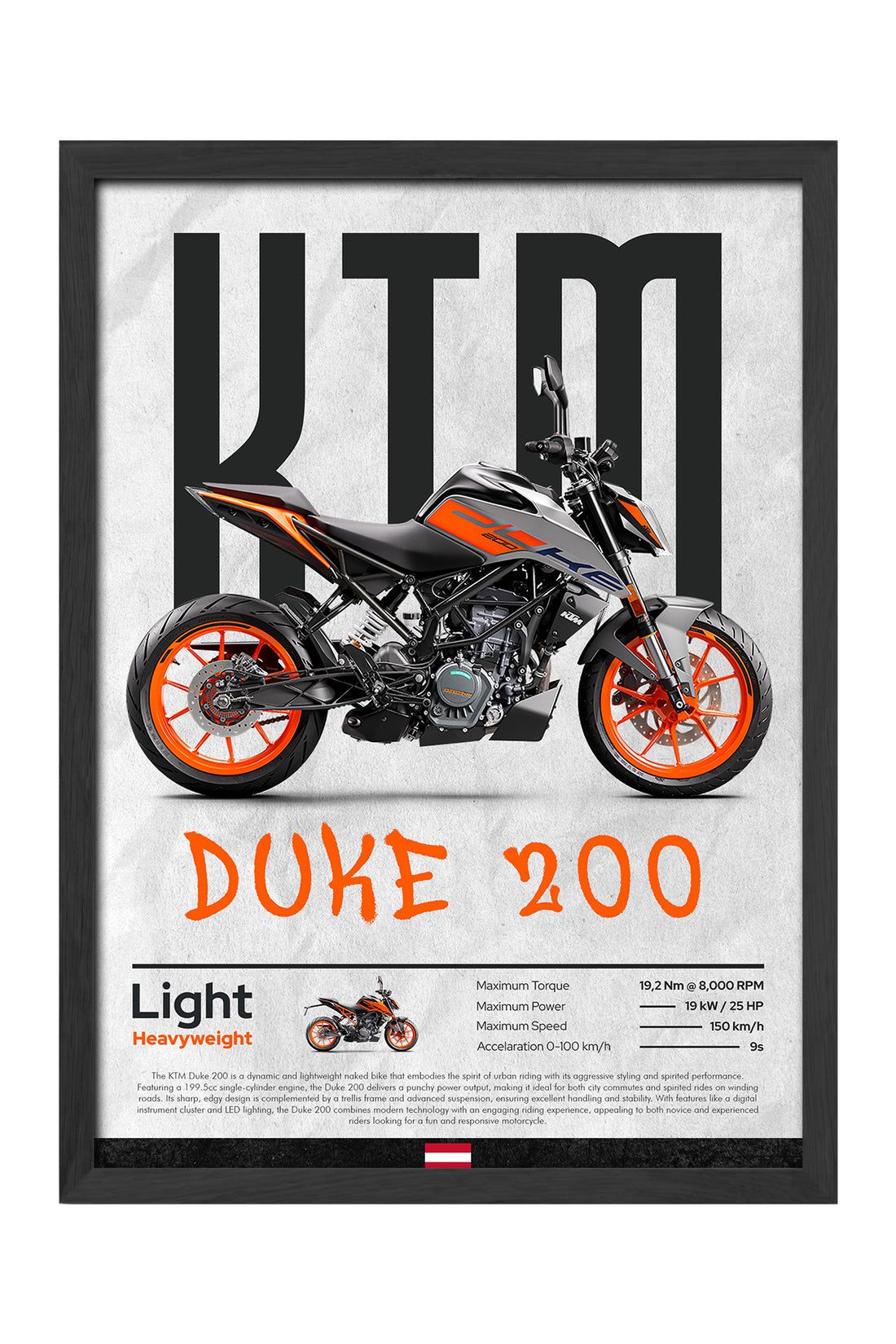 KTM Duke 200 Gri