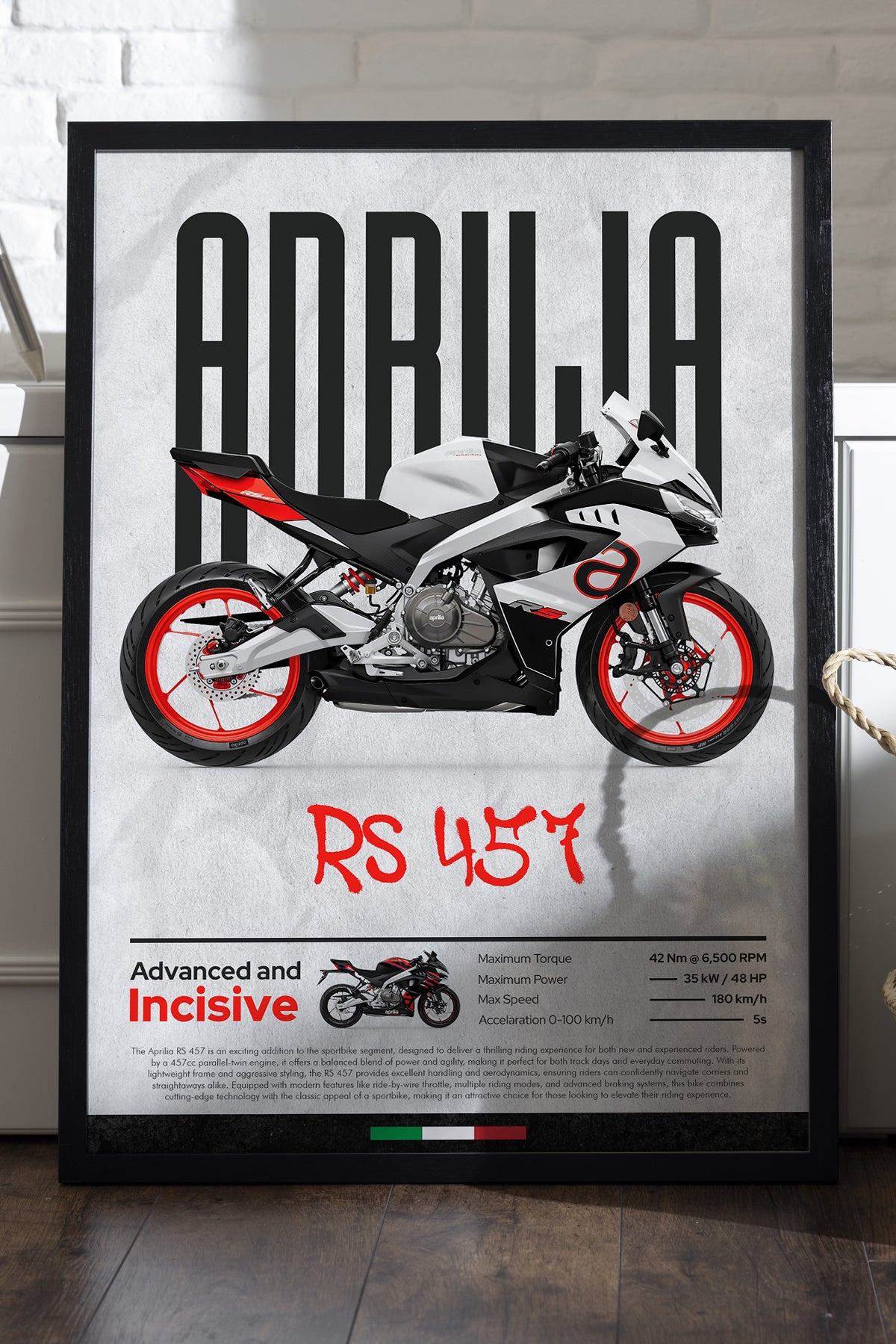 Aprilia RS 457 Beyaz