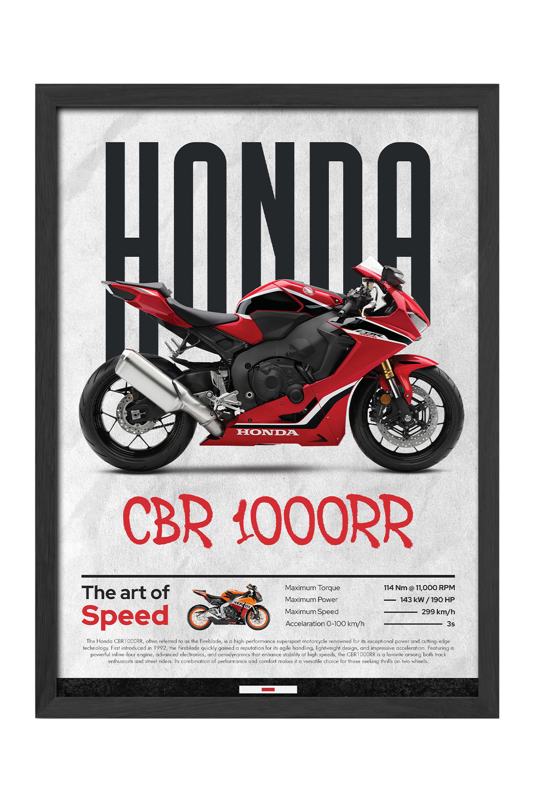 Honda CBR 1000RR - tablo