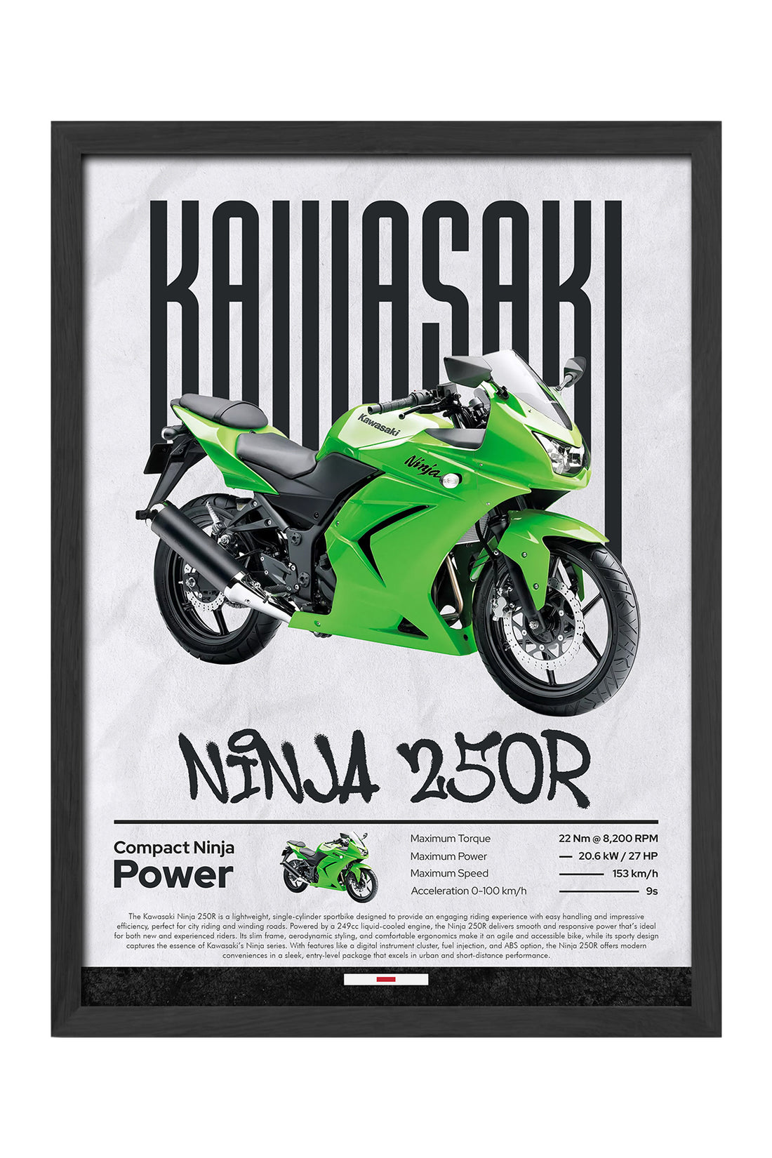 Kawasaki Ninja 250 R - tablo