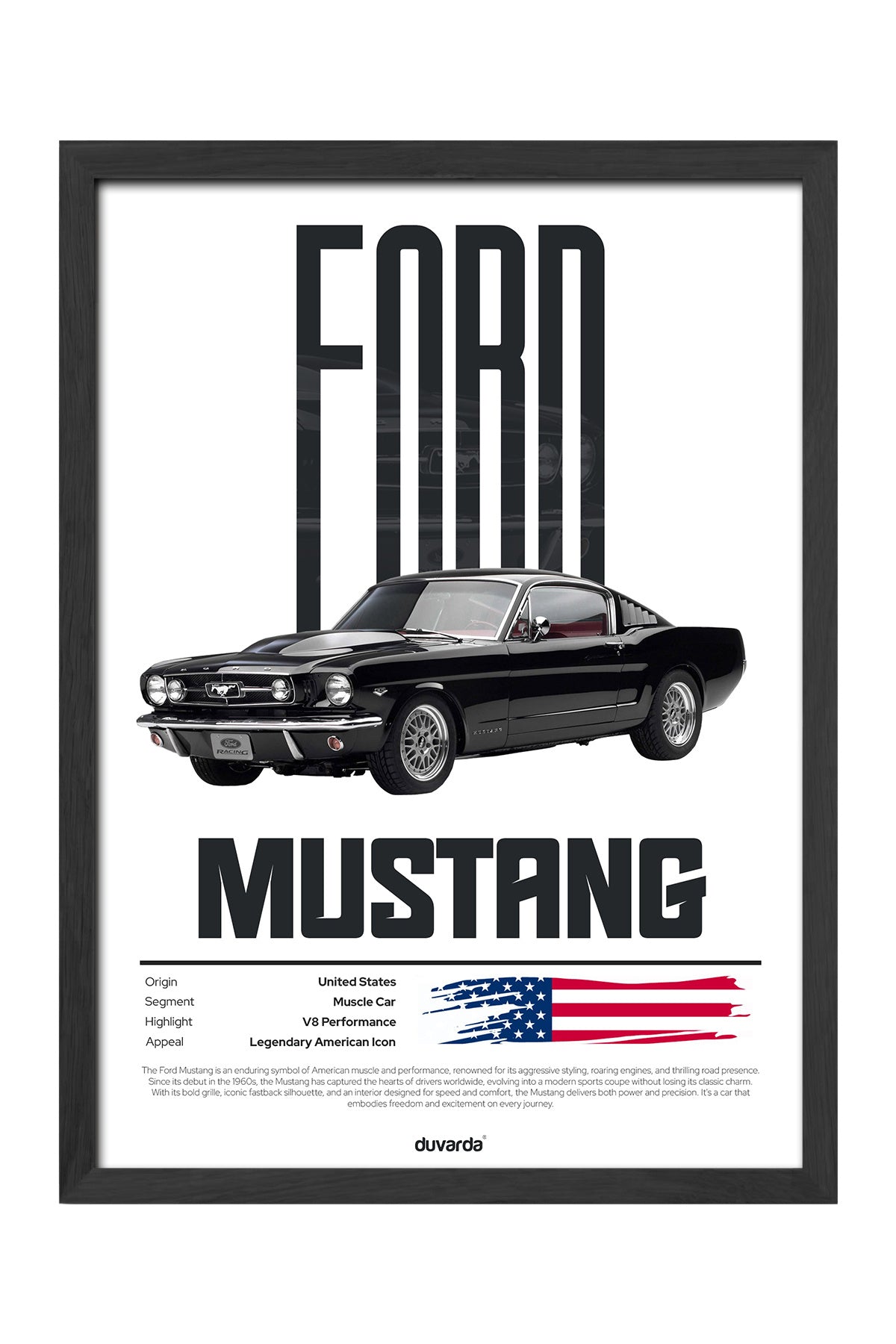 Ford Mustang Araba - tablo