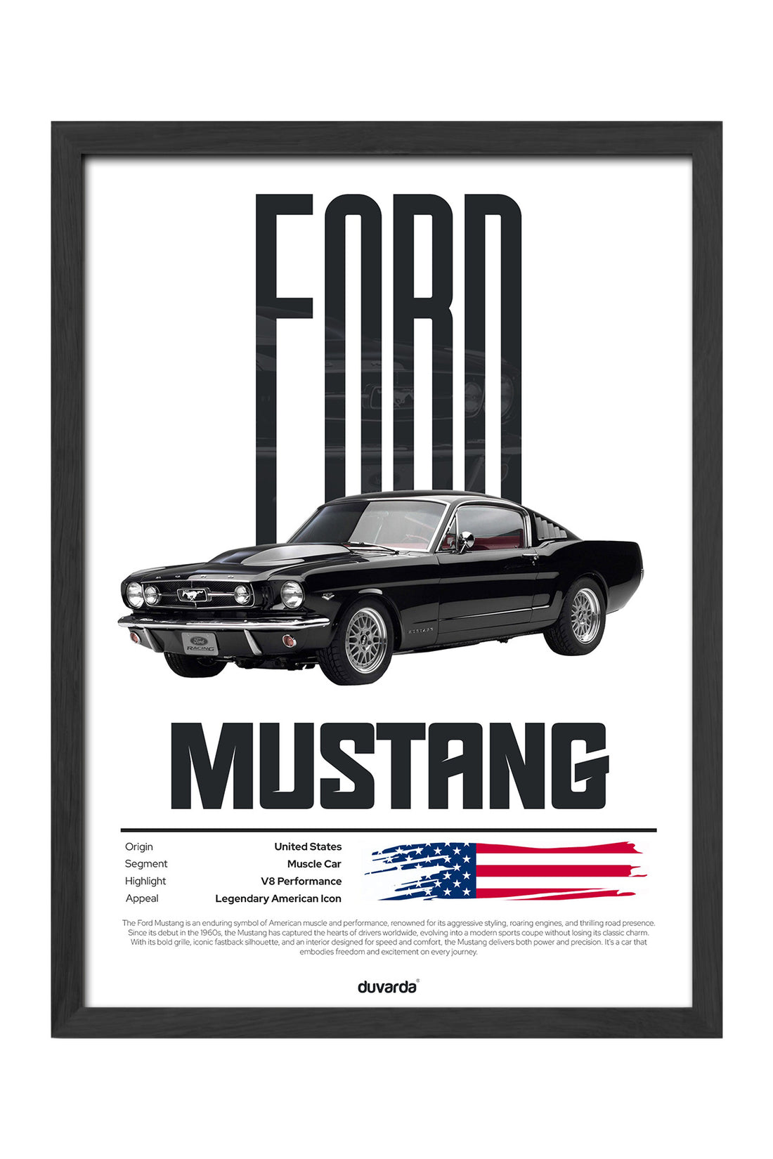 Ford Mustang Araba - tablo