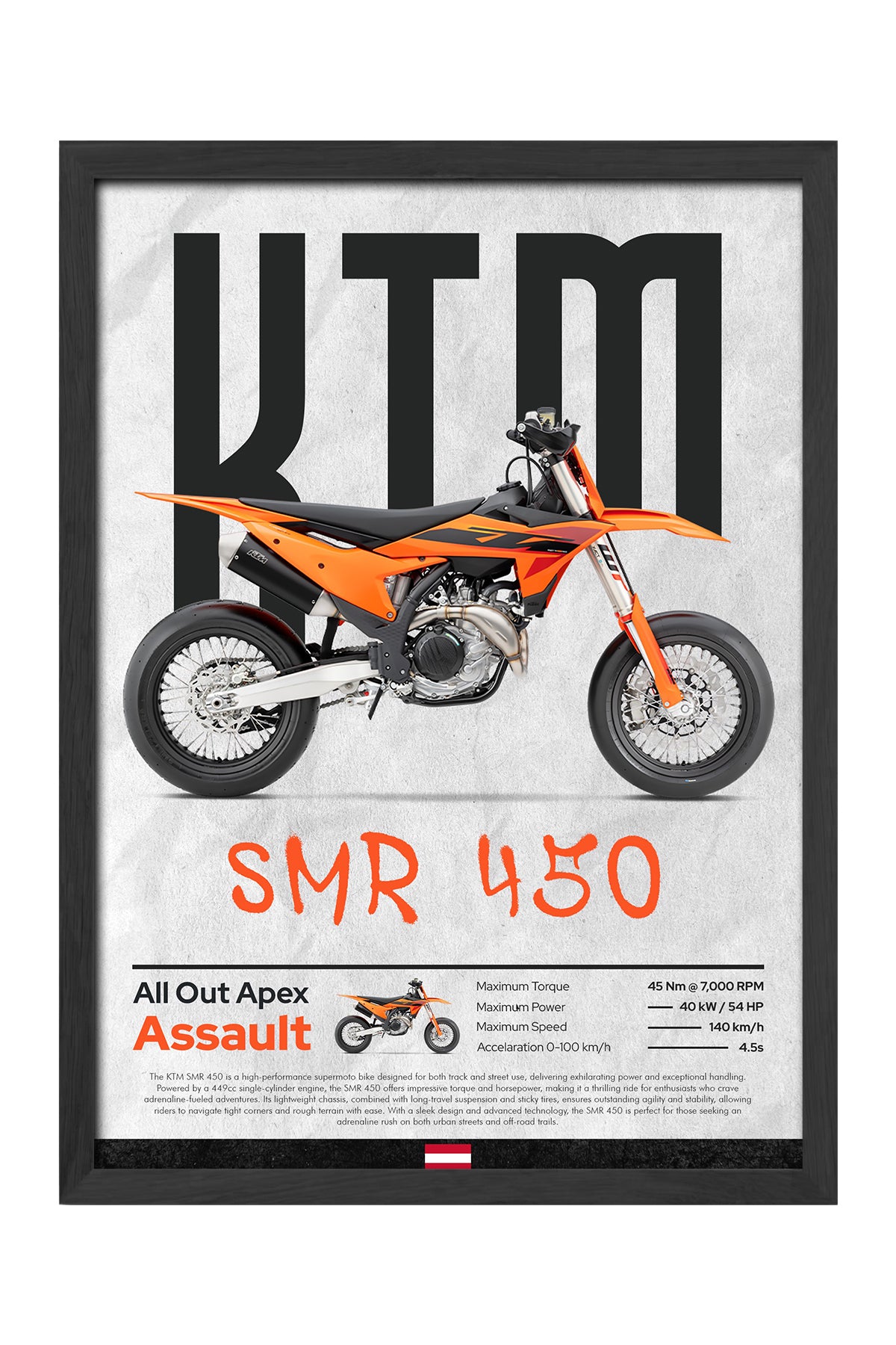 KTM SMR 450 - tablo