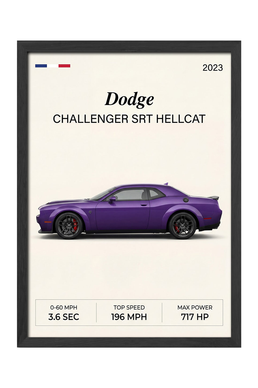 Dodge Challenger SRT - tablo