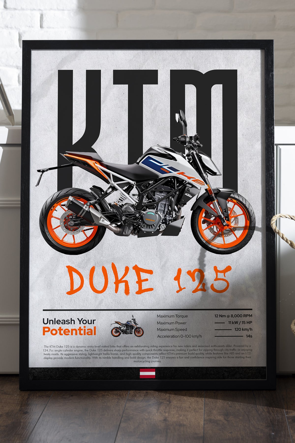 KTM Duke 125 Beyaz