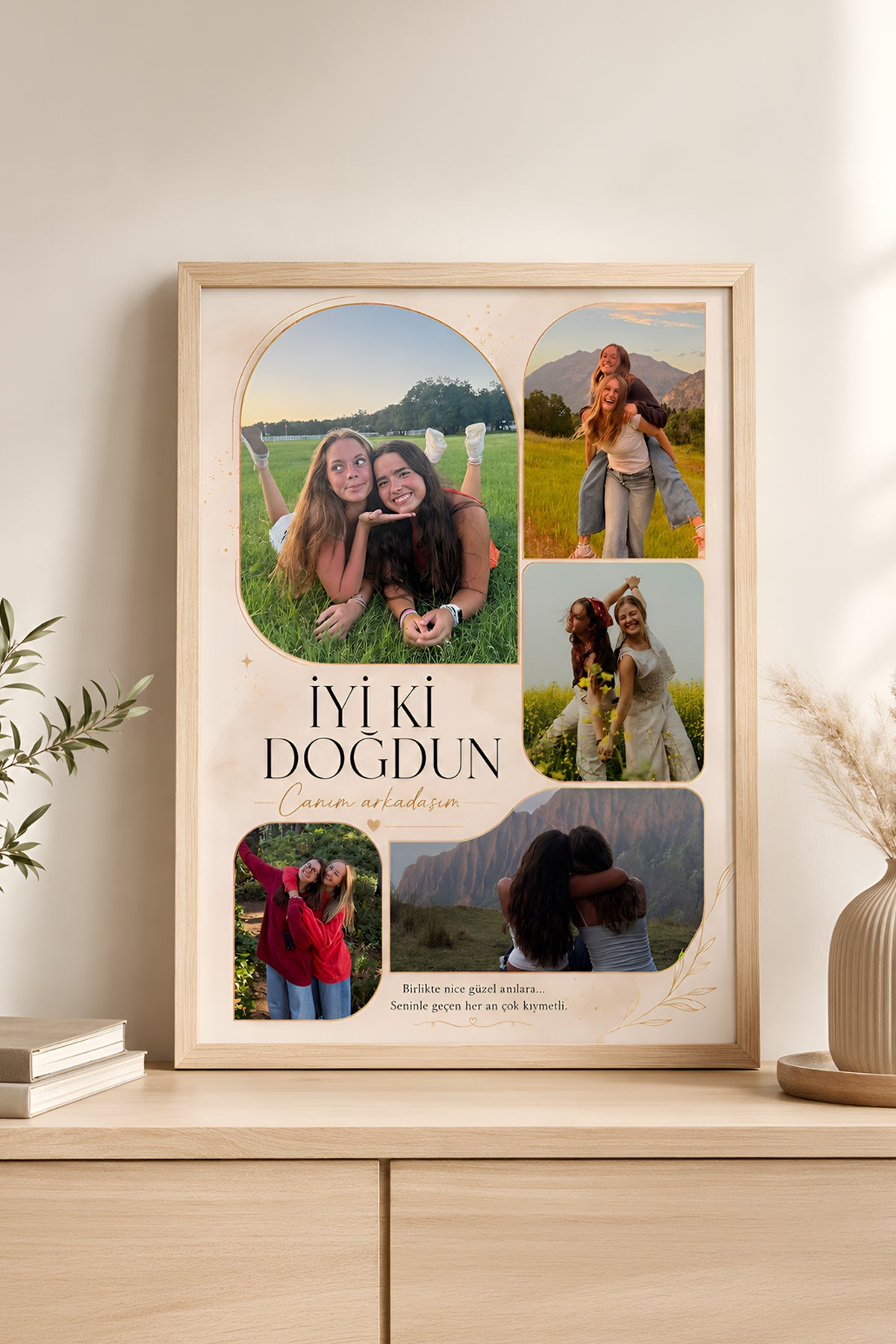 Kişiye Özel Doğum Günü Bej