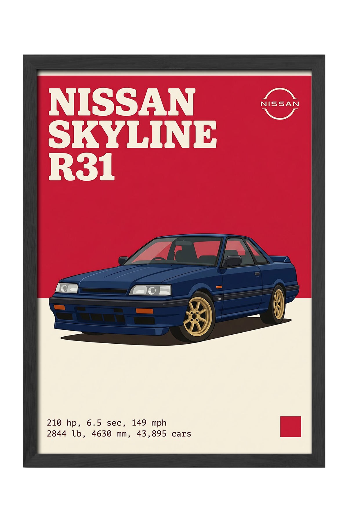 Nissan Skyline R31 Sport - tablo