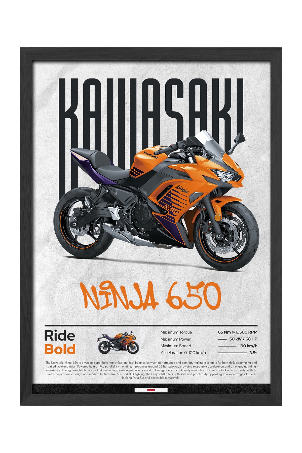 Kawasaki Ninja 650 - tablo