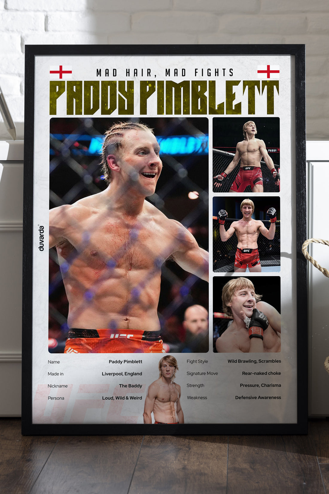 Paddy Pimblett UFC - tablo