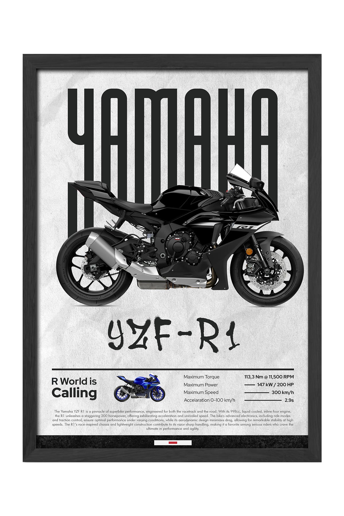 Yamaha YZF R1 Siyah