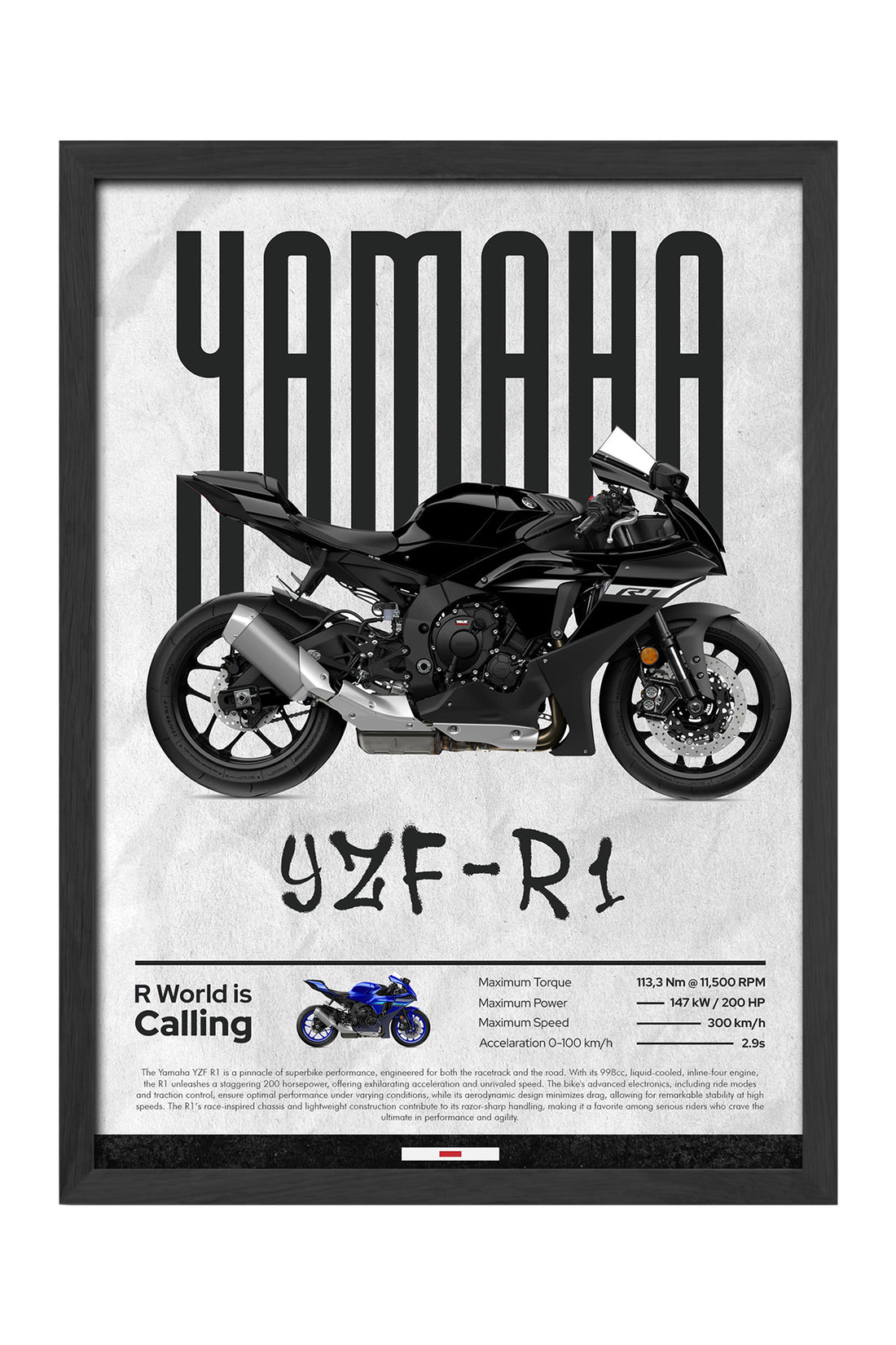 Yamaha YZF R1 Siyah