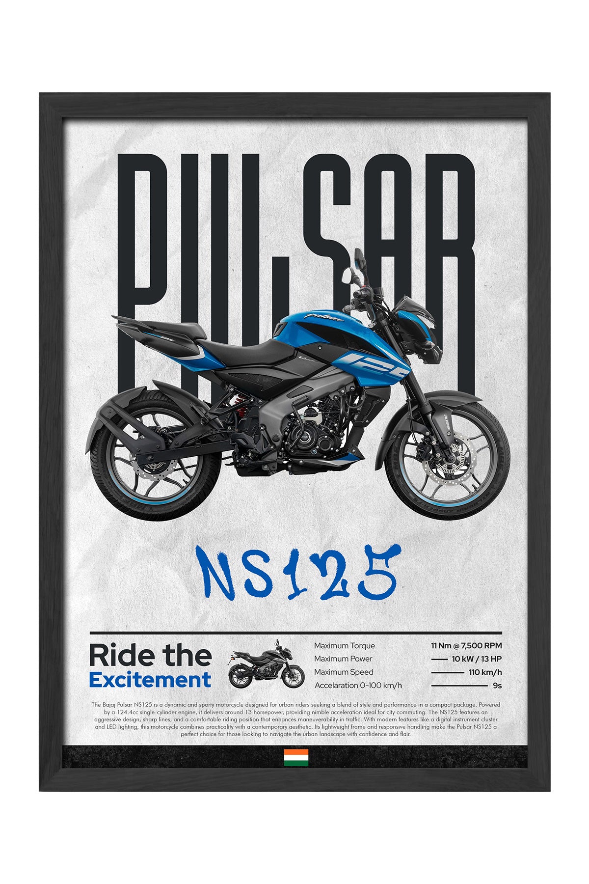 Bajaj Pulsar NS 125 Mavi