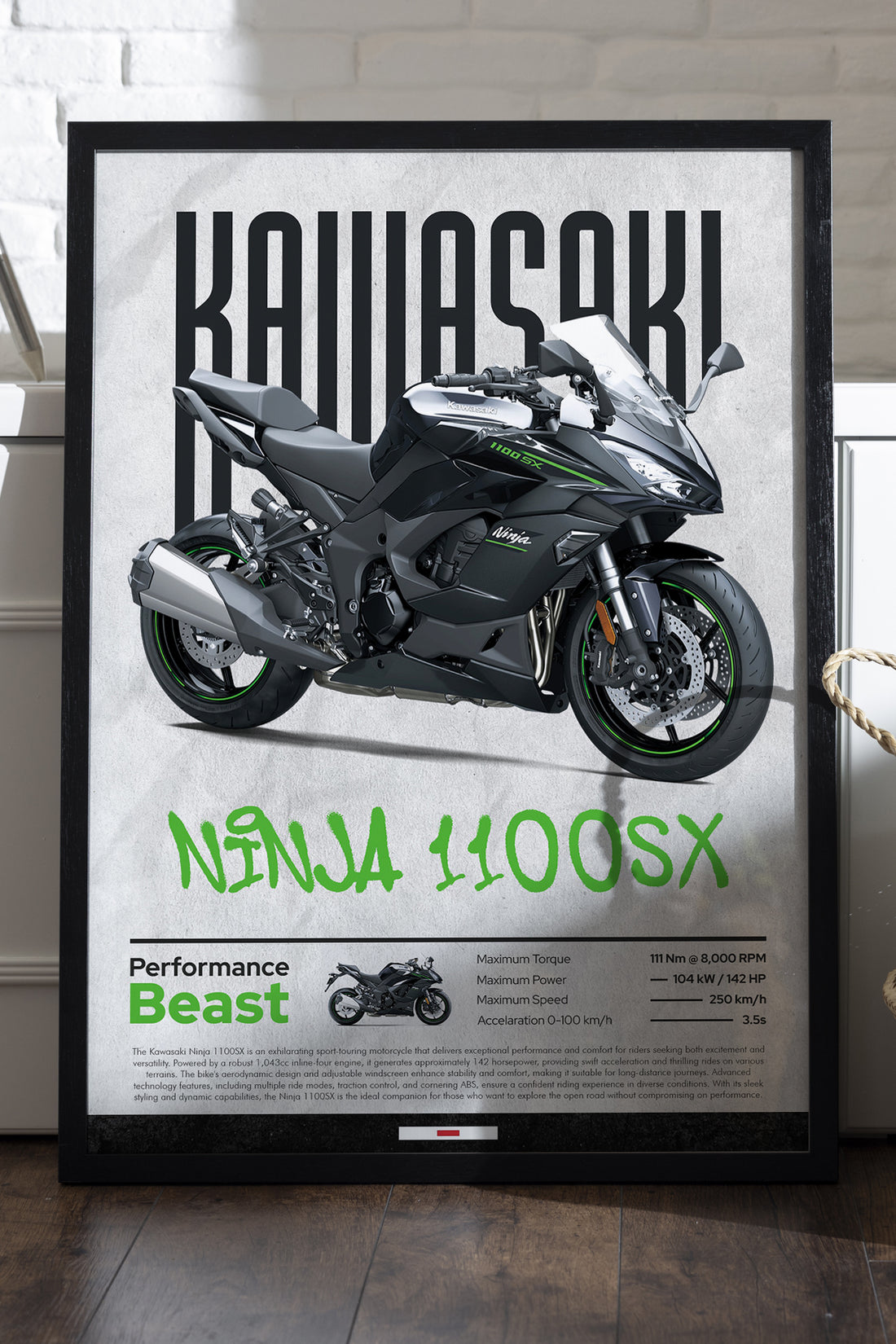 Kawasaki Ninja 1100 SX - tablo