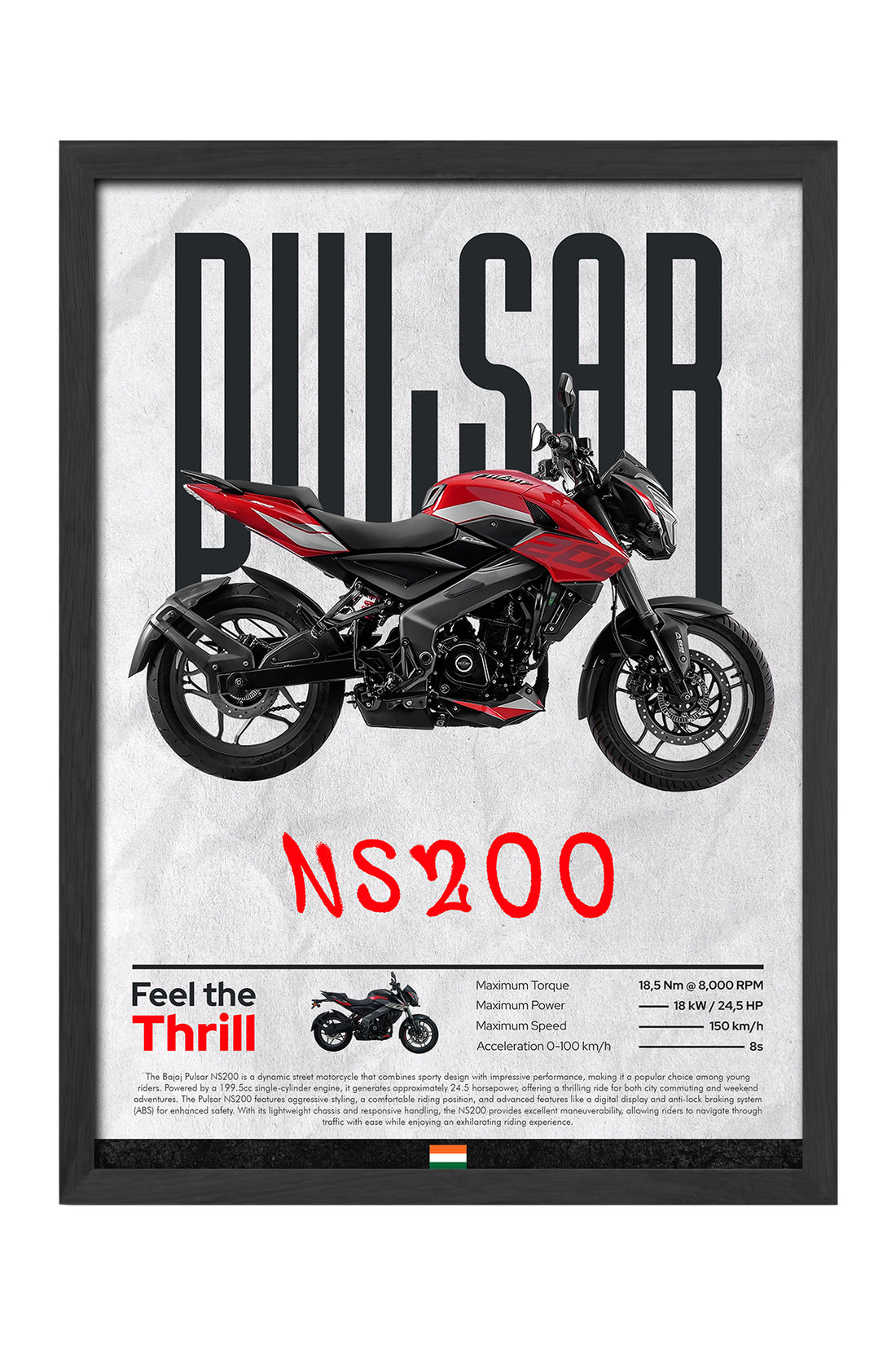 Bajaj Pulsar NS 200 Kırmızı