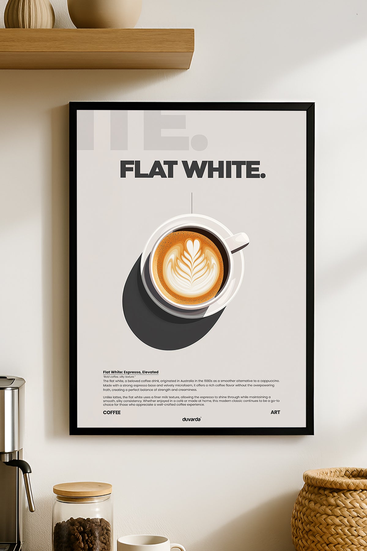 Flat White Kahve - tablo