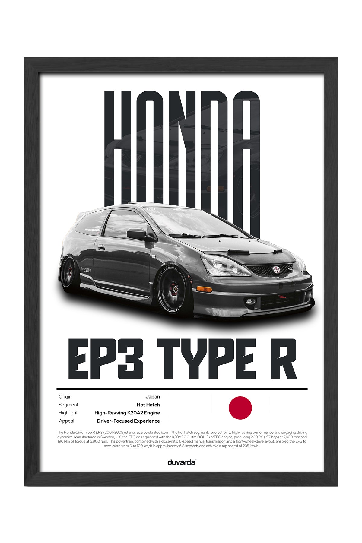Honda Ep3 Type R Siyah