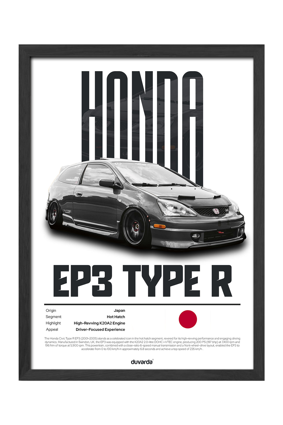 Honda Ep3 Type R Siyah