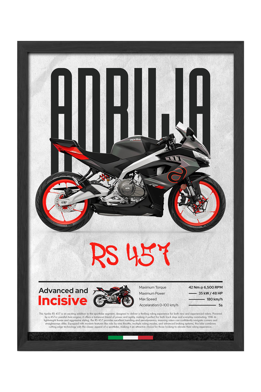 Aprilia RS 457 Gri