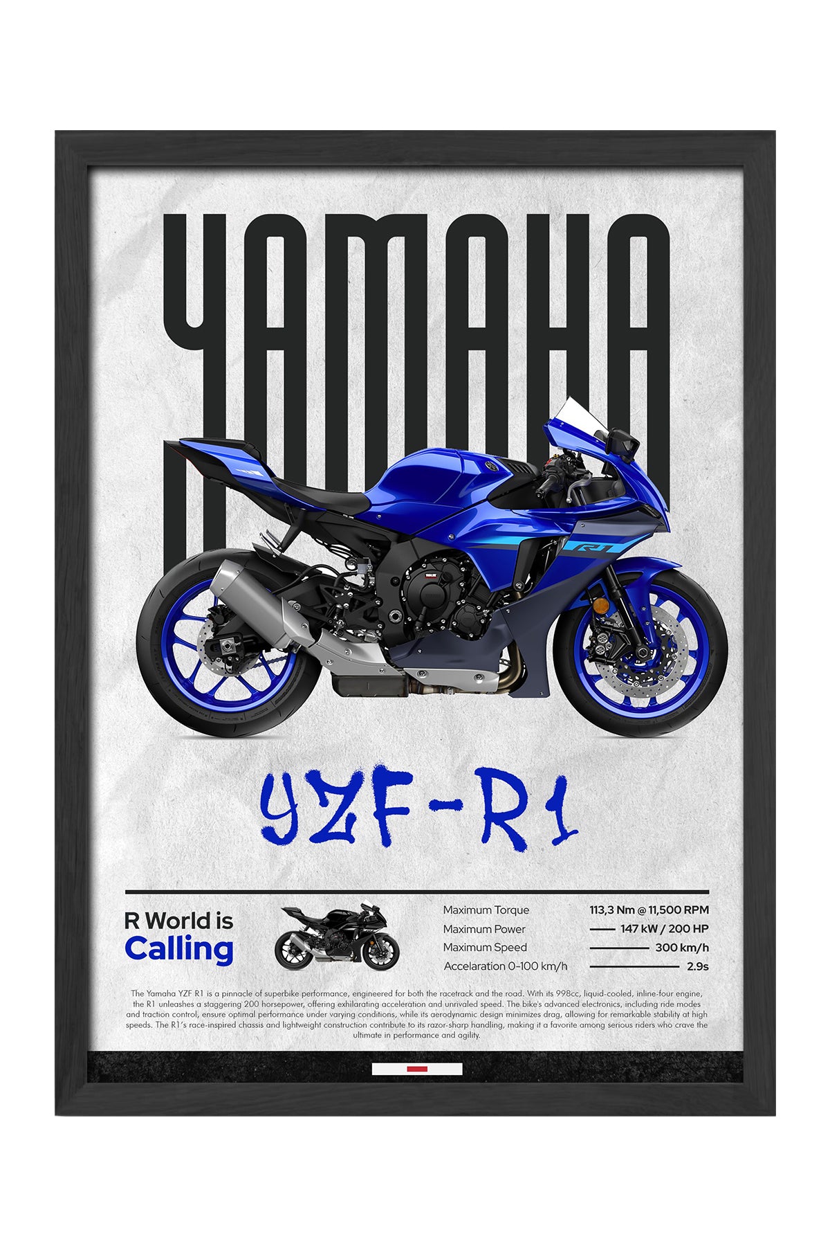 Yamaha YZF R1 Mavi