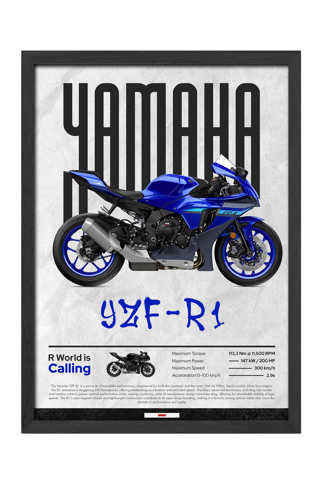 Yamaha YZF R1 Mavi