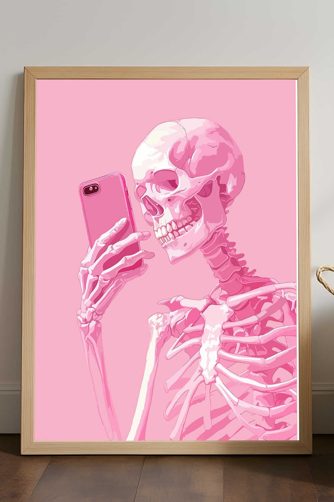 İskelet Selfie - tablo