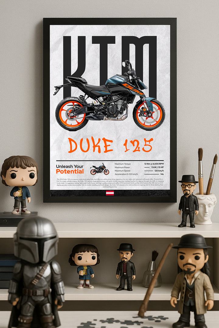 KTM Duke 125 Mavi