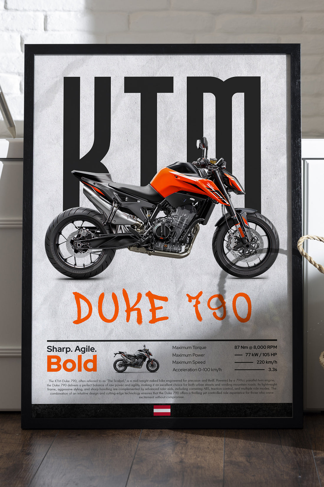 KTM Duke 790 - tablo