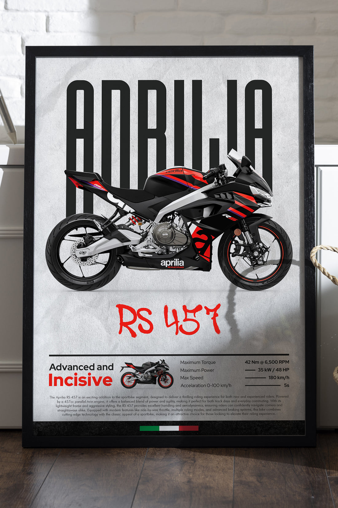 Aprilia RS 457 Siyah
