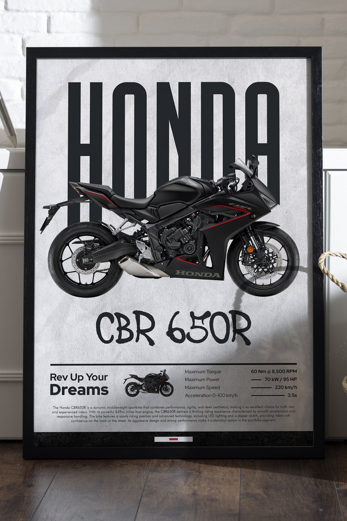 Honda CBR 650R - tablo