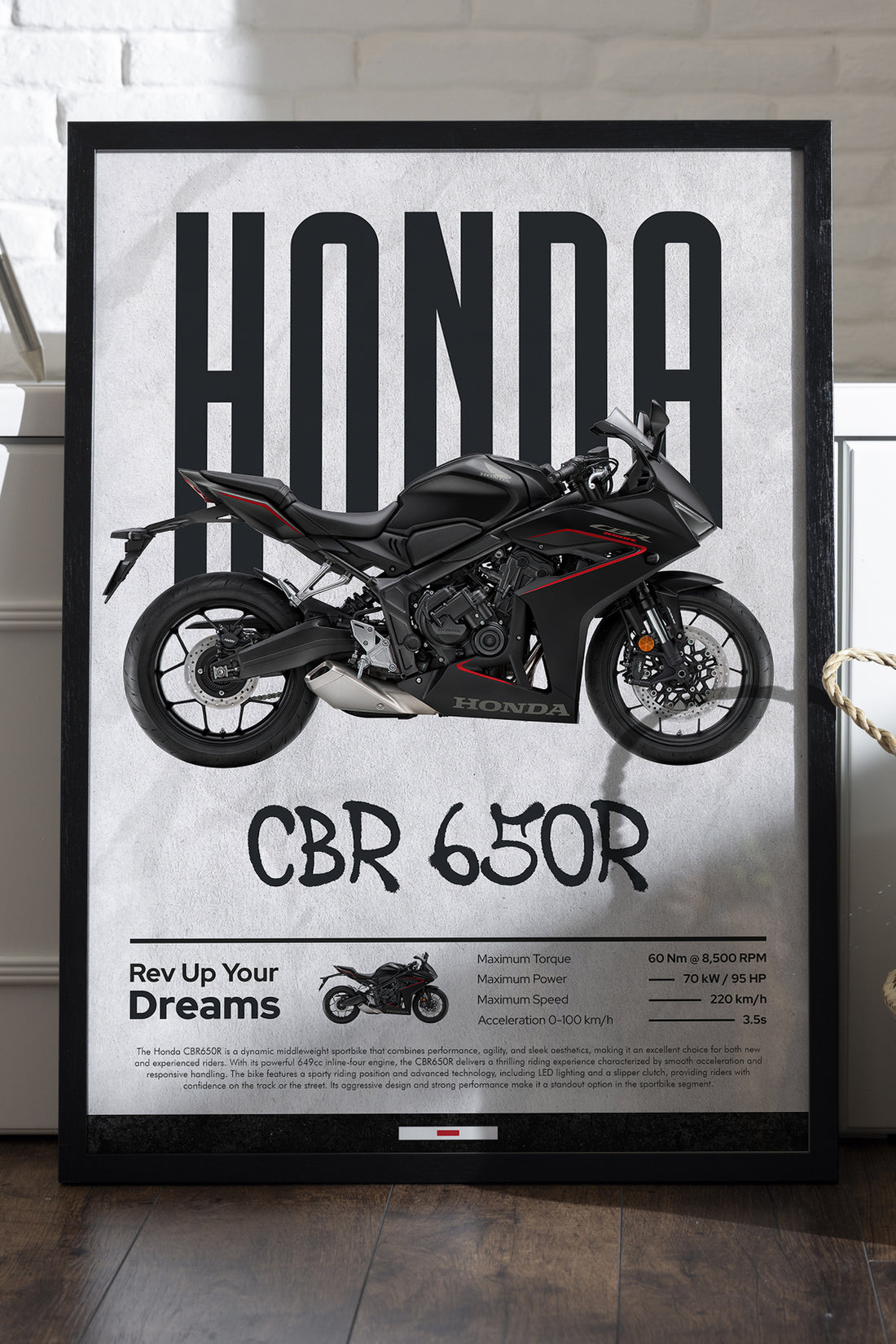 Honda CBR 650R - tablo