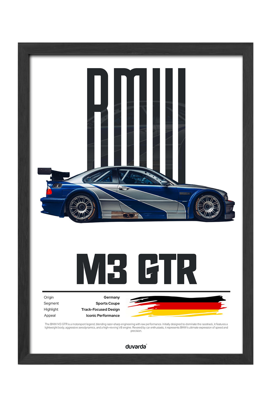 Bmw M3 Gtr Araba - tablo