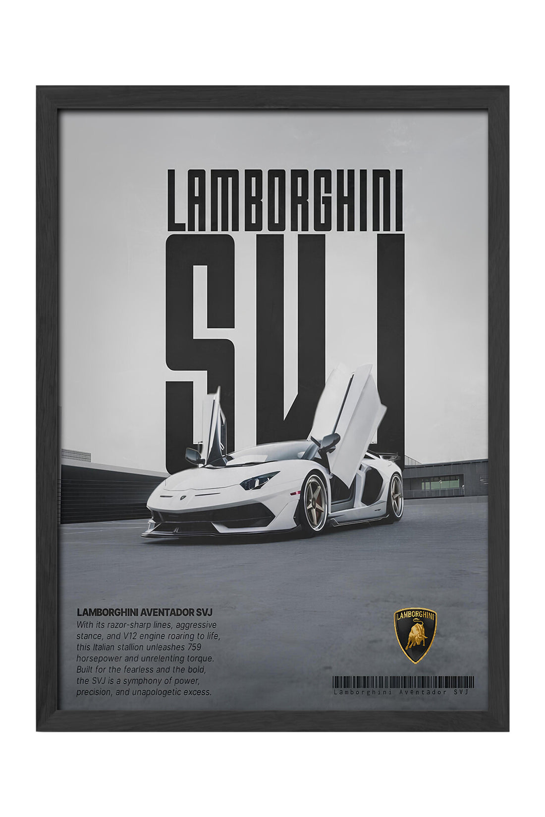 Lamborghini Aventador SVJ - tablo