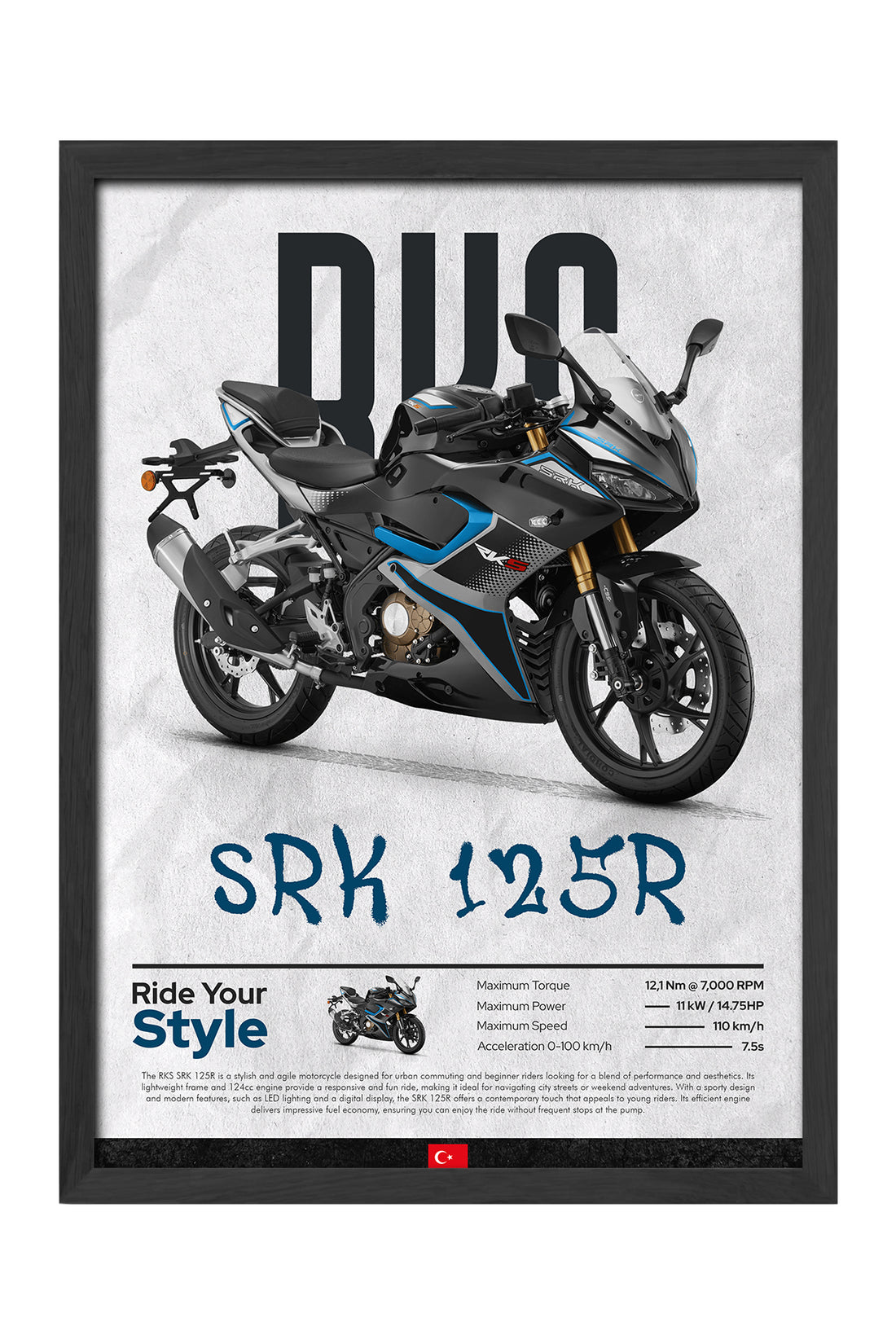 RKS SRK 125R Mavi