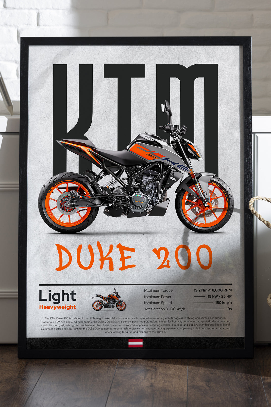 KTM Duke 200 Gri