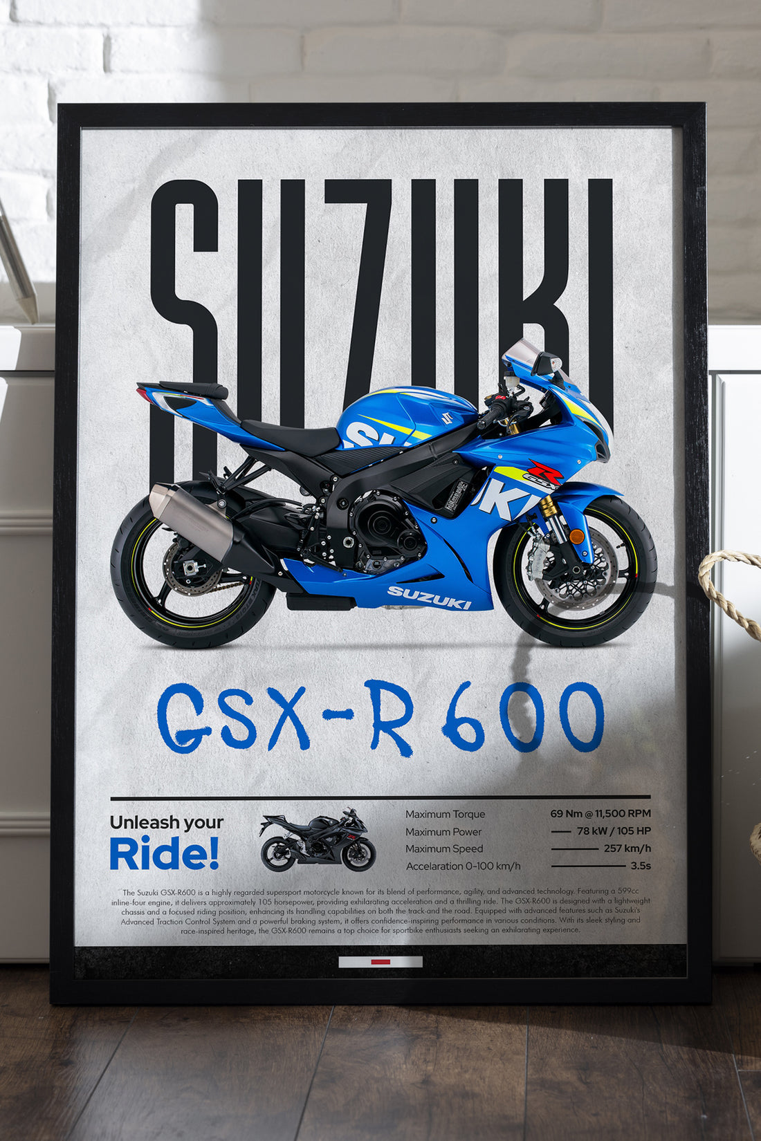 Suzuki GSX-R 600 Mavi