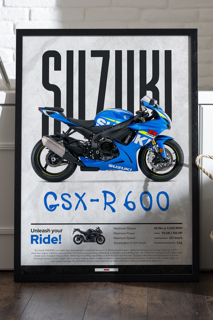 Suzuki GSX-R 600 Mavi