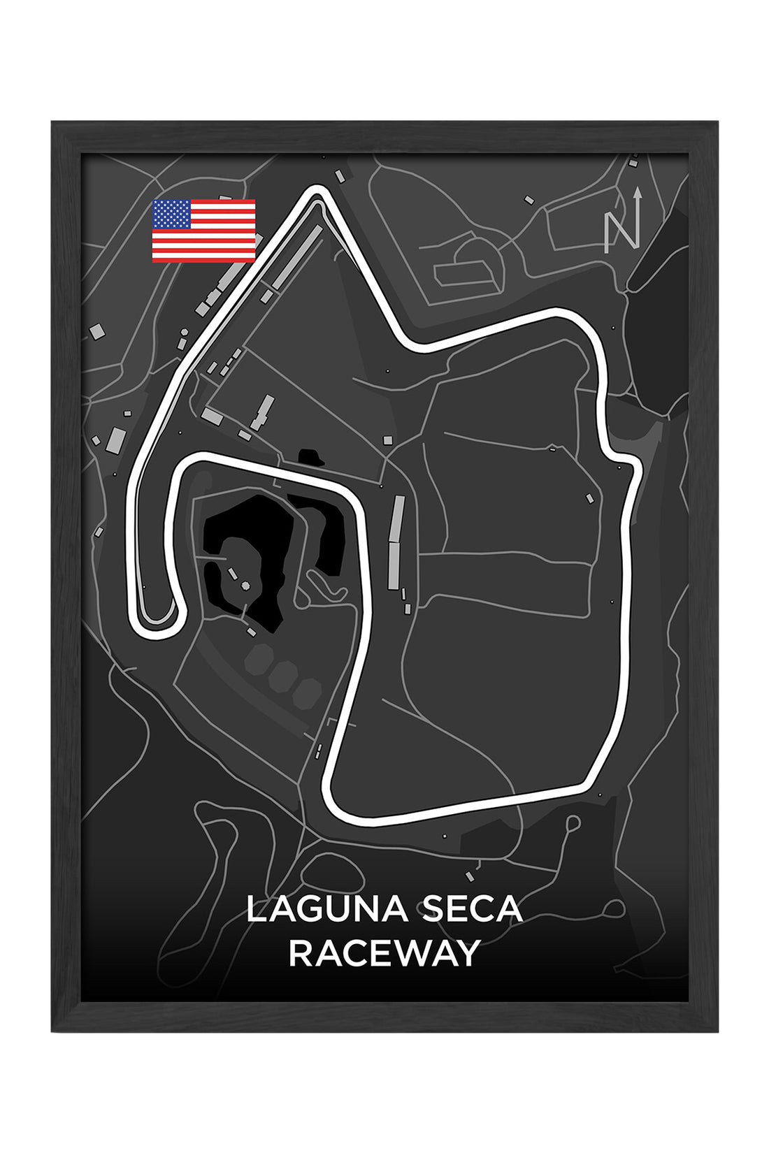 Laguna Seca Pist Haritası - tablo