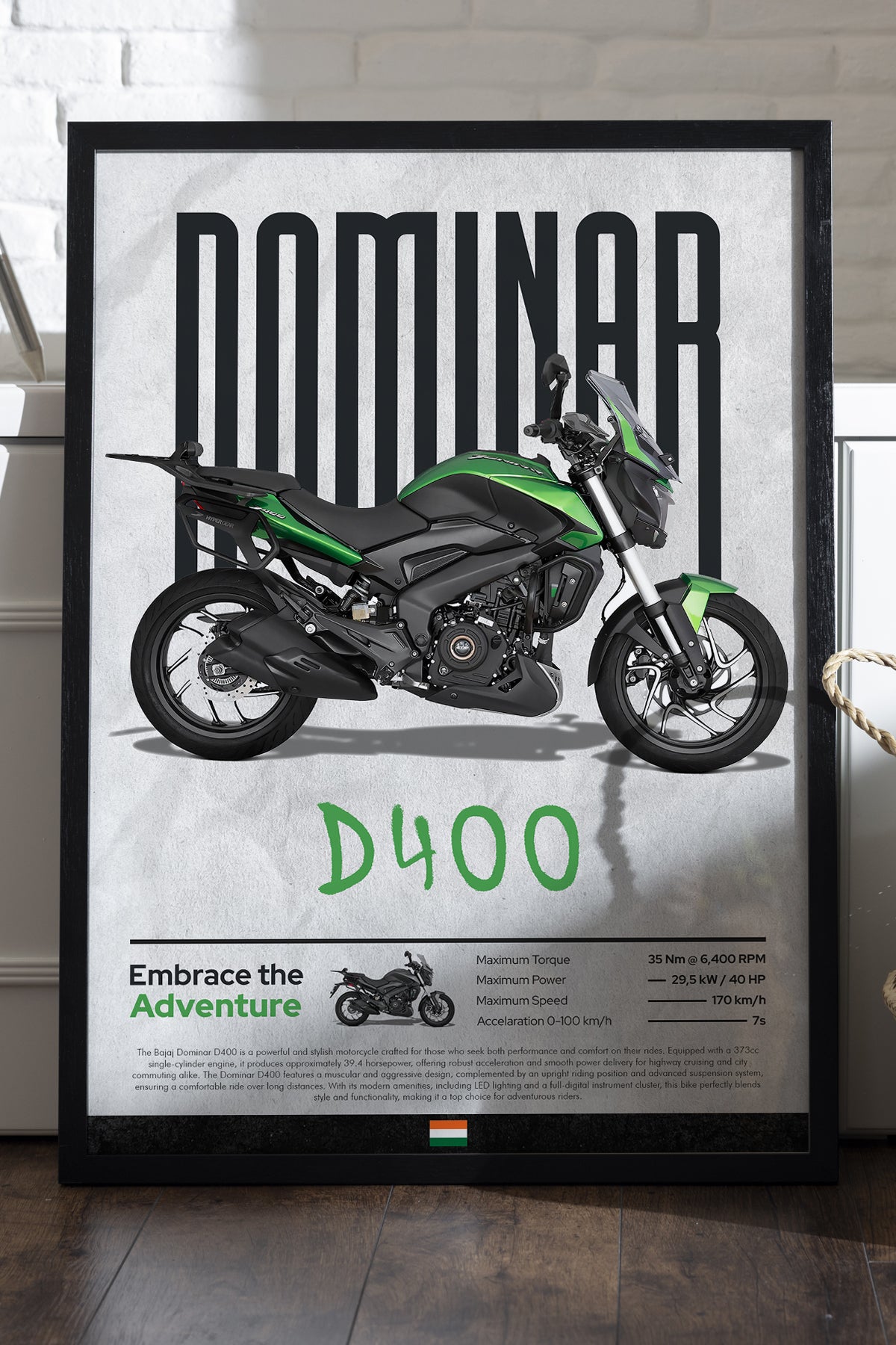 Bajaj Dominar 400 Yeşil