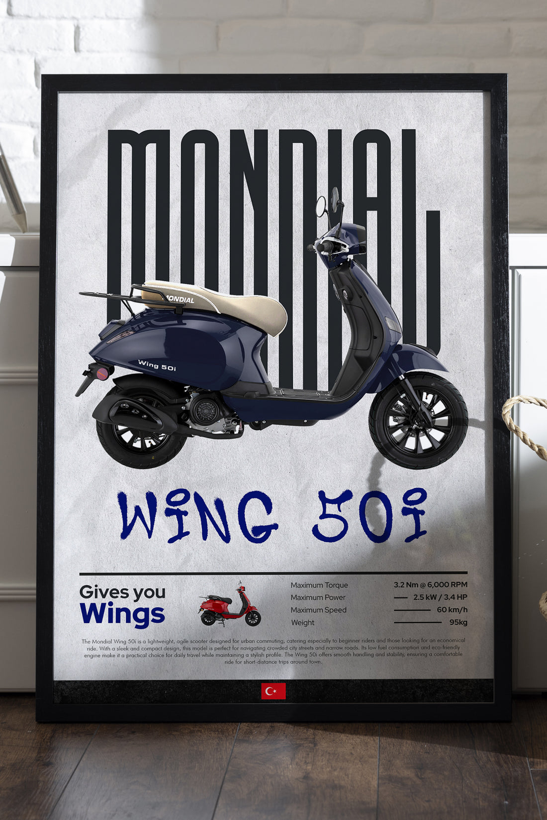 Mondial Wing 50i Mavi