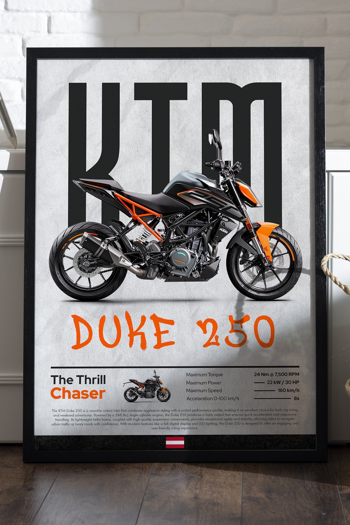 KTM Duke 250 - tablo