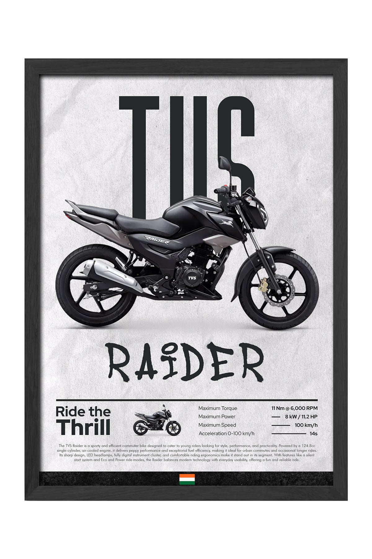 TVS Raider Siyah