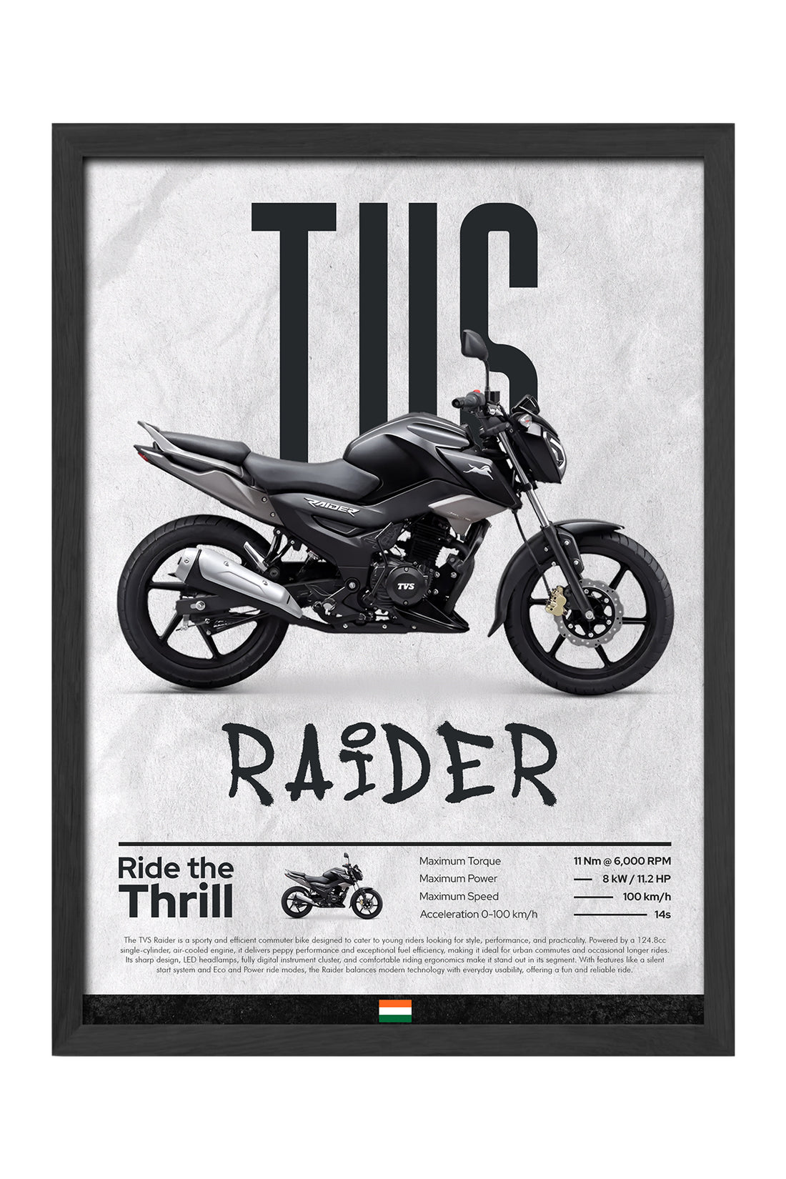 TVS Raider Siyah
