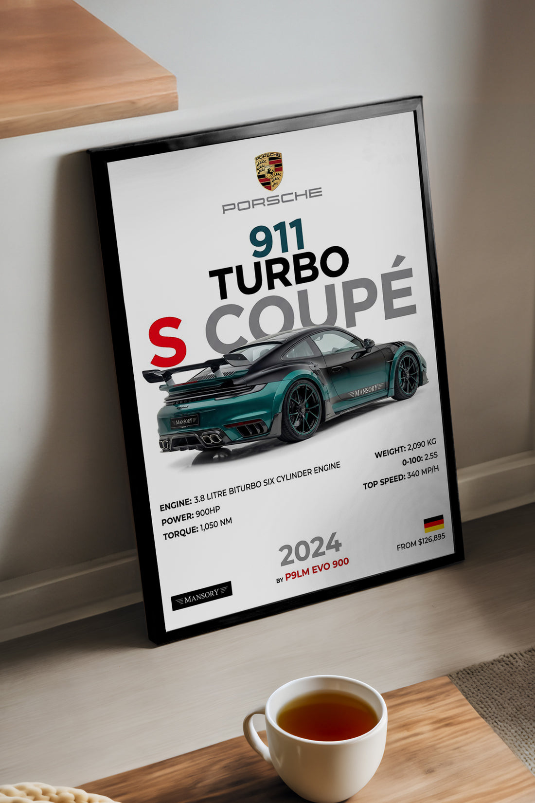 Porsche 911 Turbo S Coupe - tablo