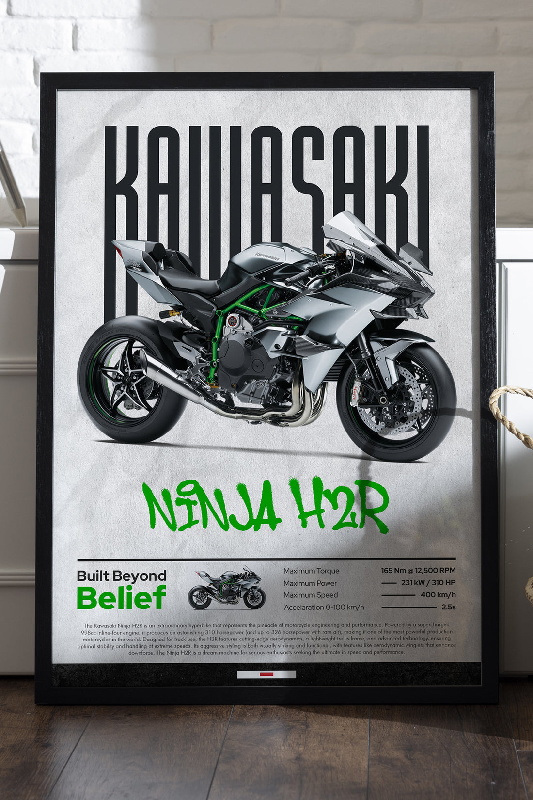 Kawasaki Ninja H2 R - tablo