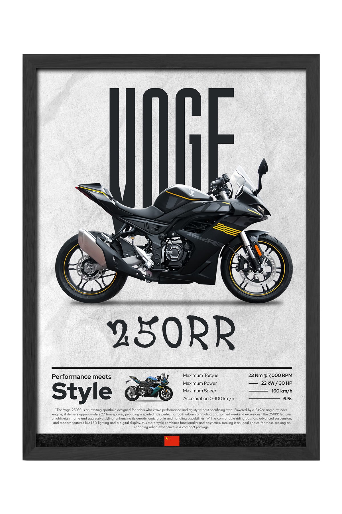 Voge 250RR - tablo