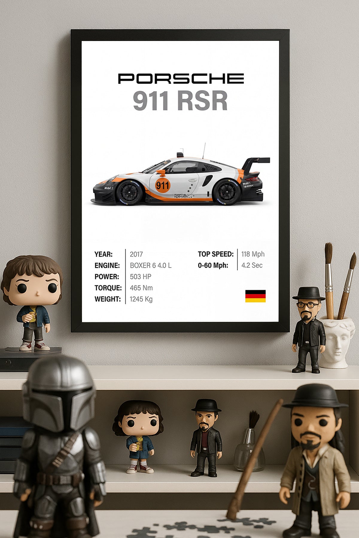 Porsche 911 RSR - tablo