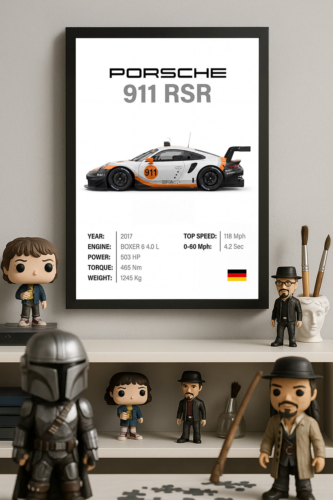 Porsche 911 RSR - tablo