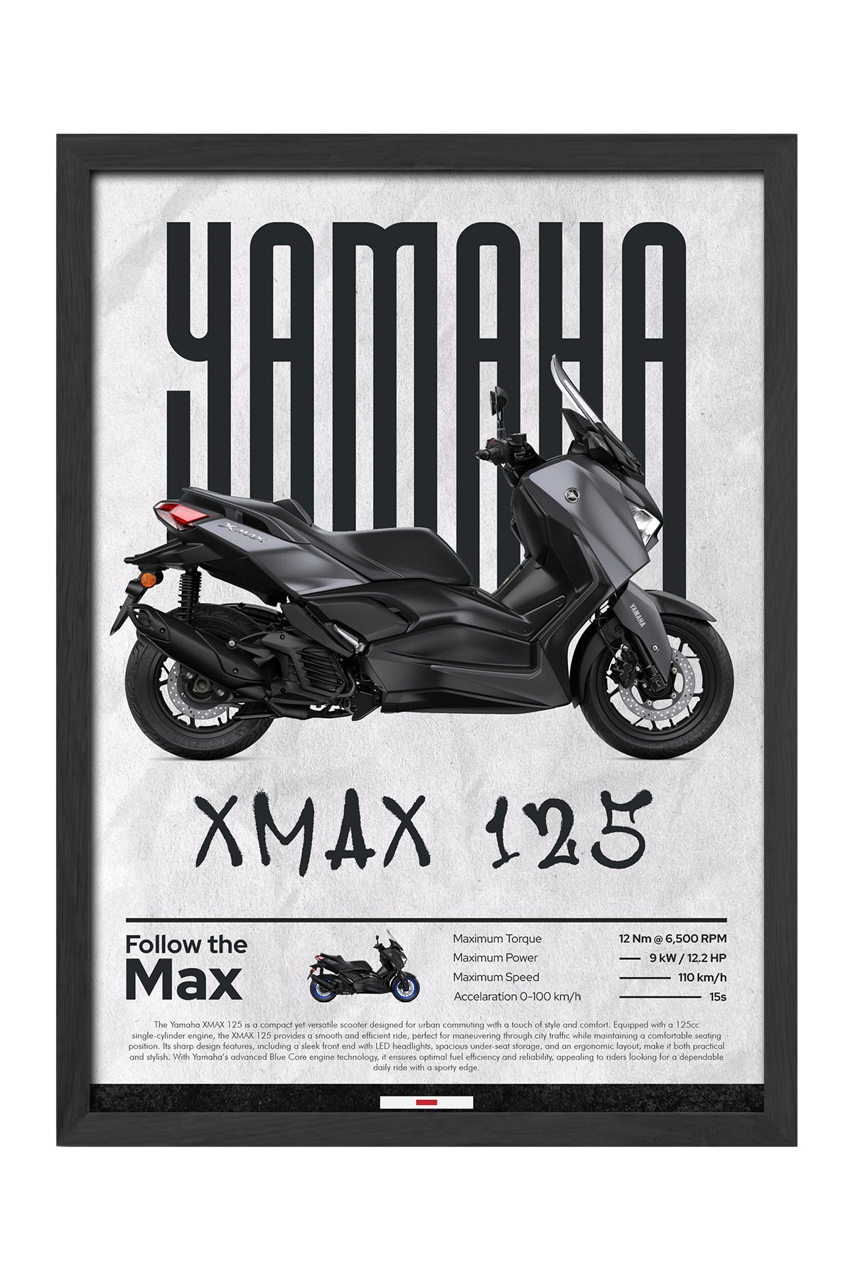 Yamaha X-Max 125 - tablo