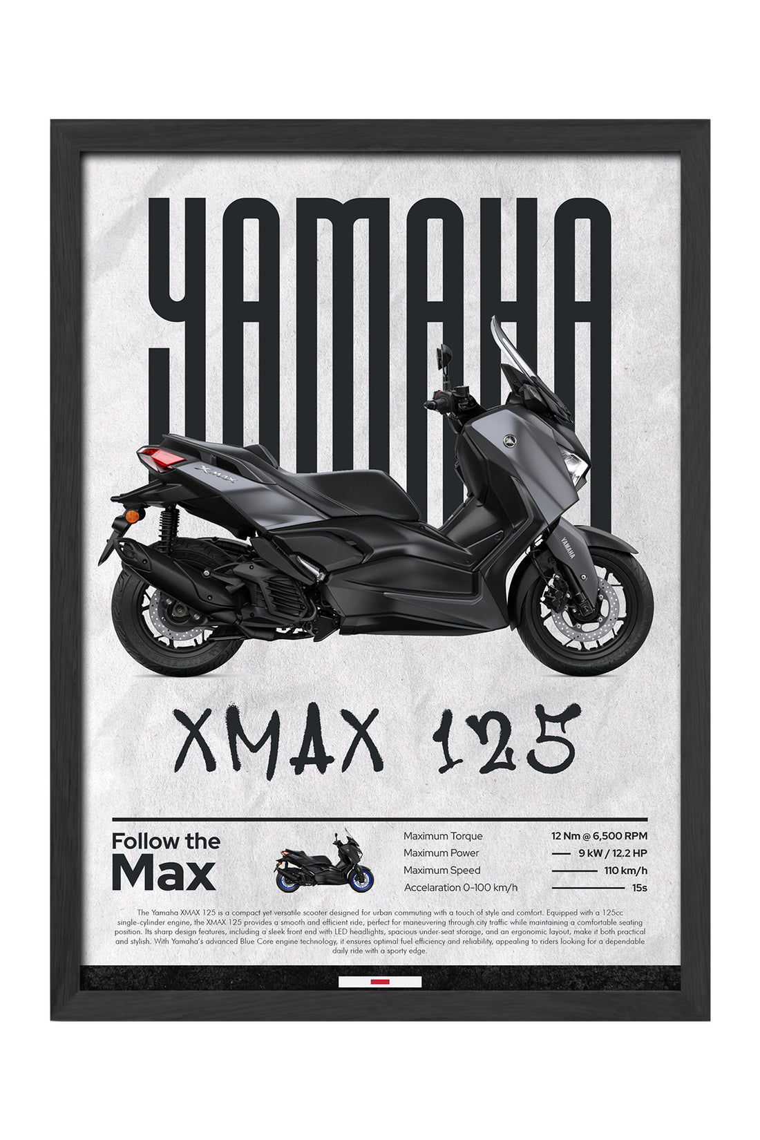 Yamaha X-Max 125 - tablo