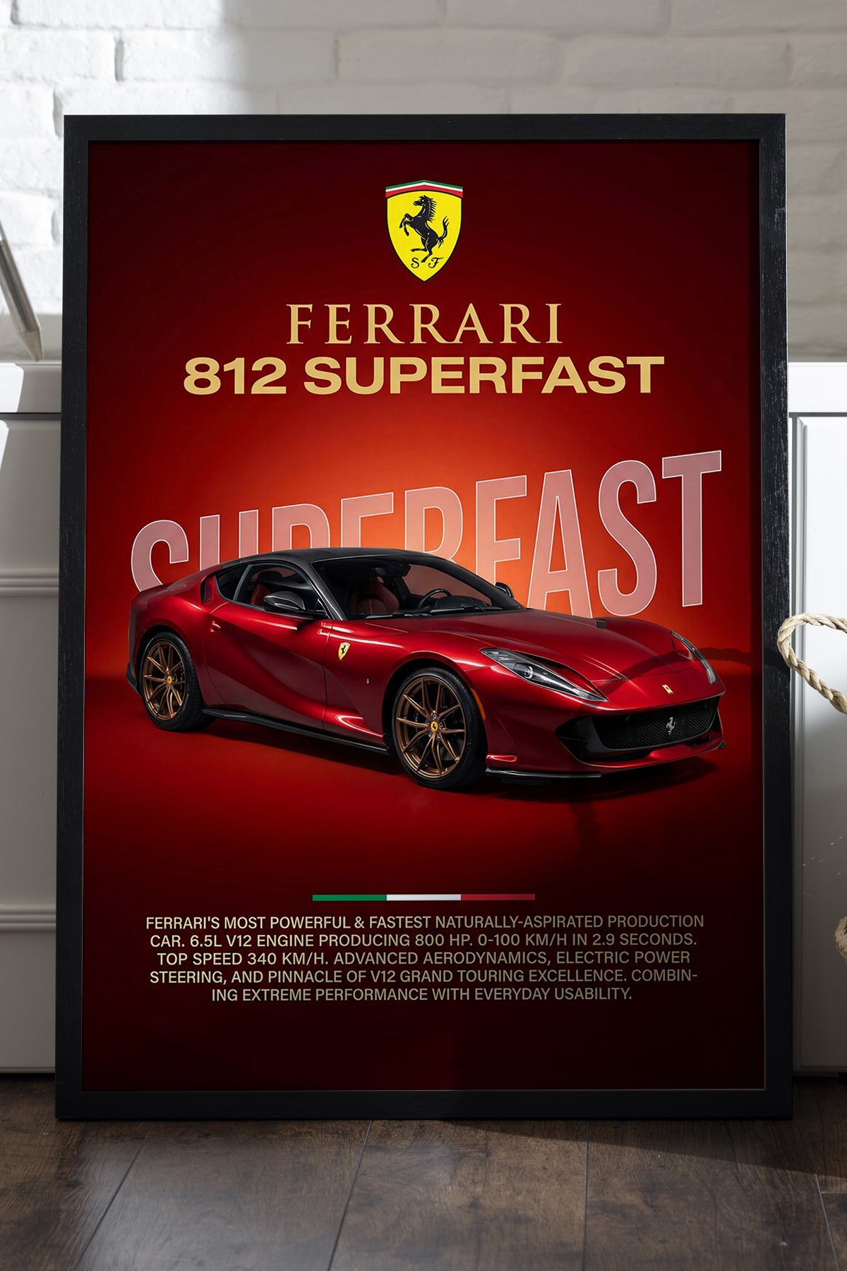 Ferrari 812 Superfast - tablo